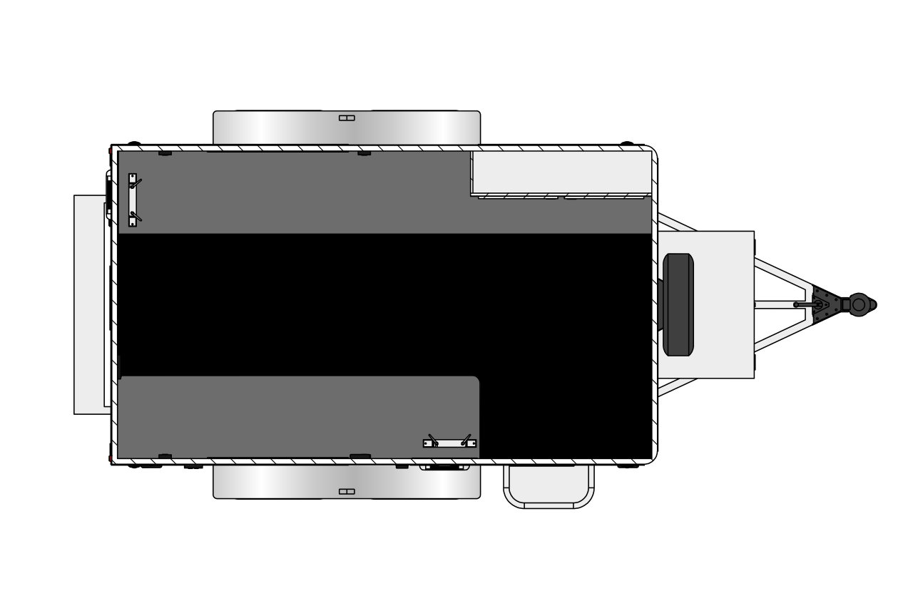 inTech Fiber Splicing 7' x 12' Trailer Floorplan