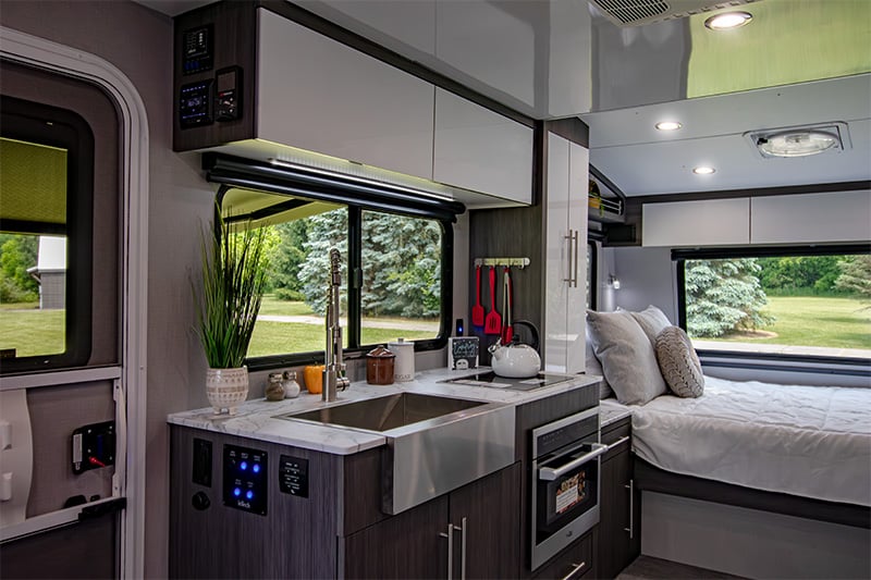 amenities galore, home conveniences camping