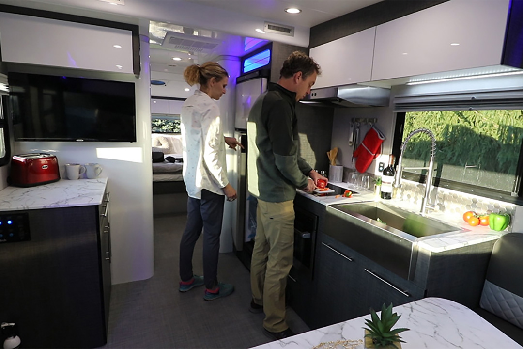 inTech RV kitchen interior