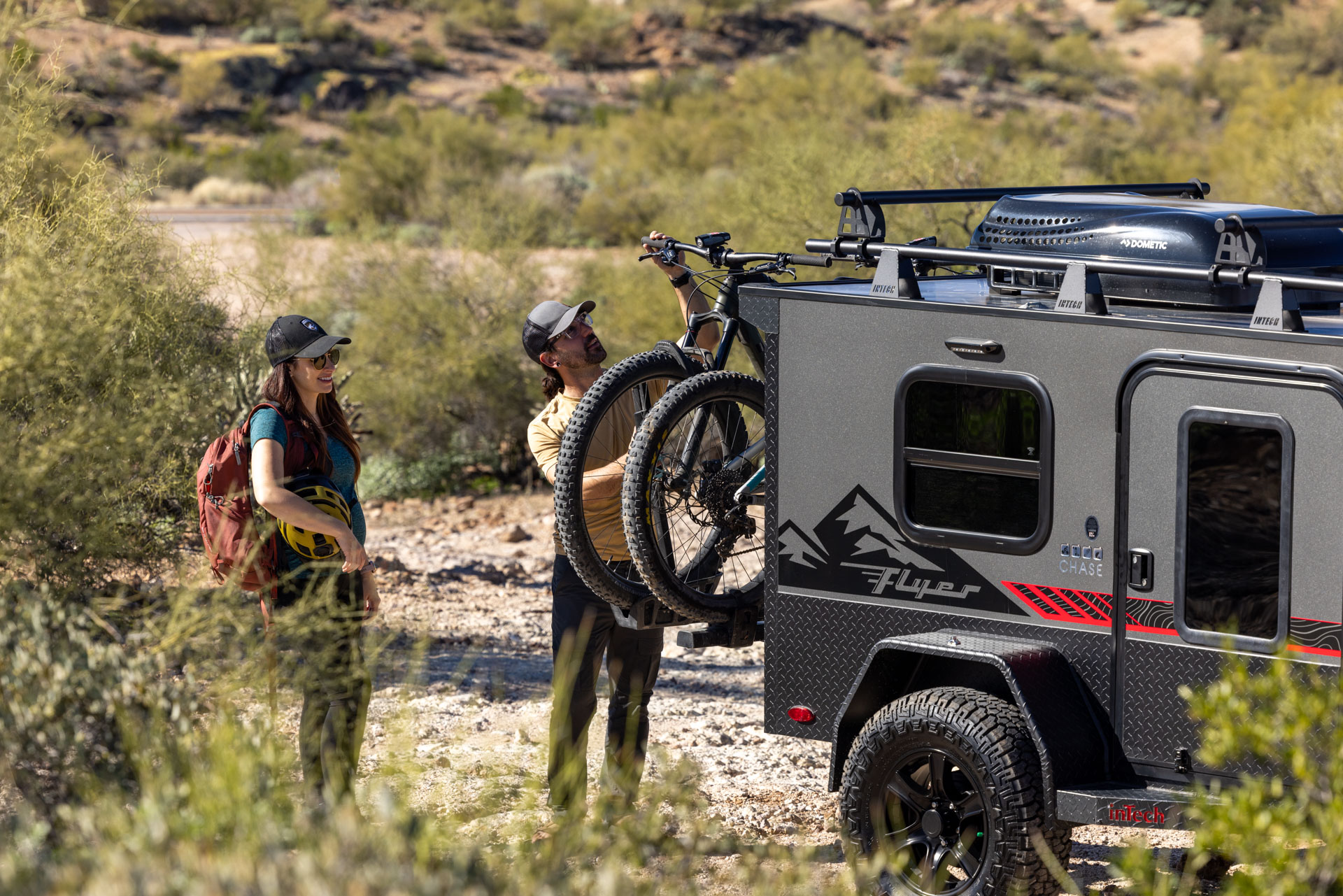 adventure travel trailer bike rack hitch