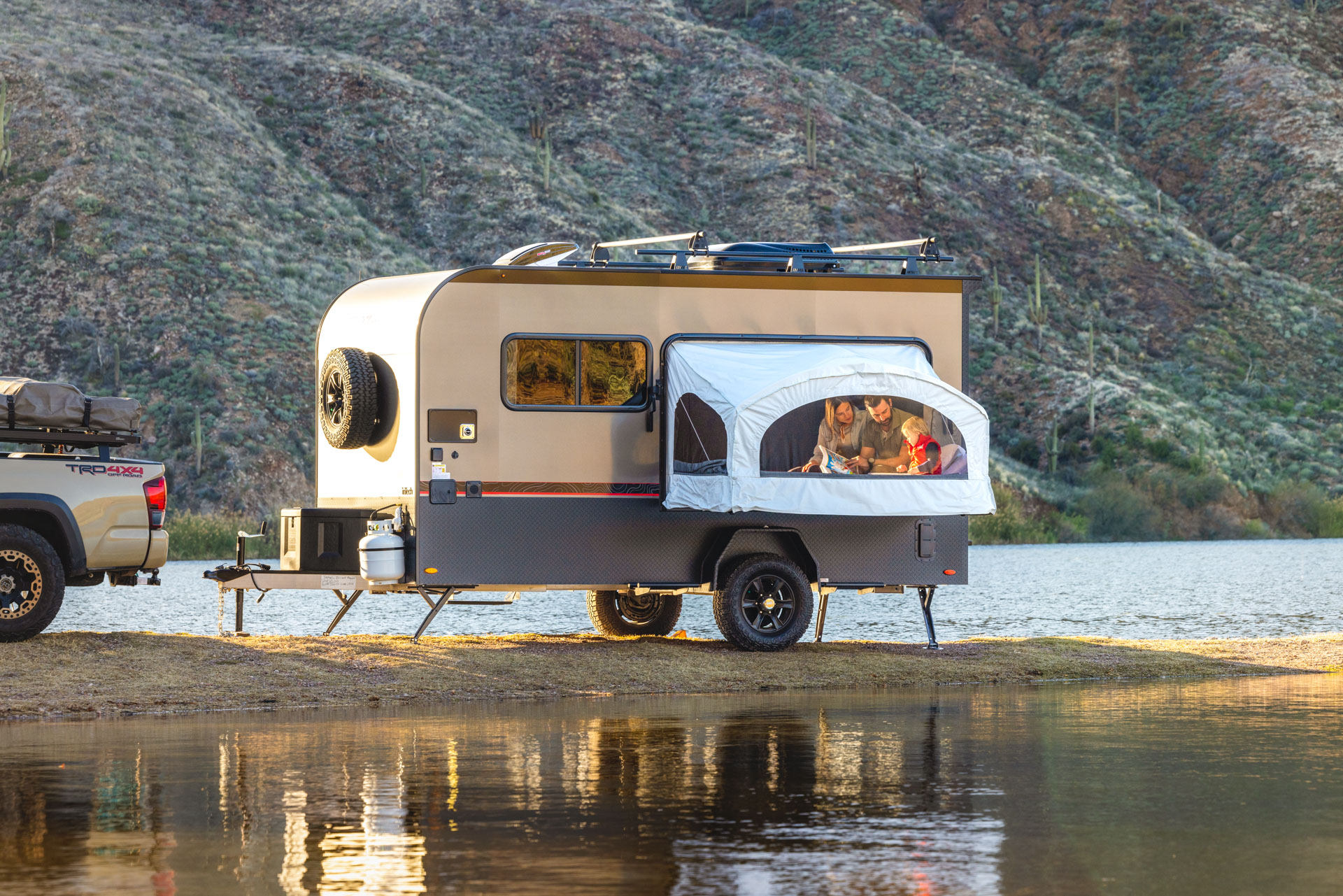 offroad, rugged camping adventure