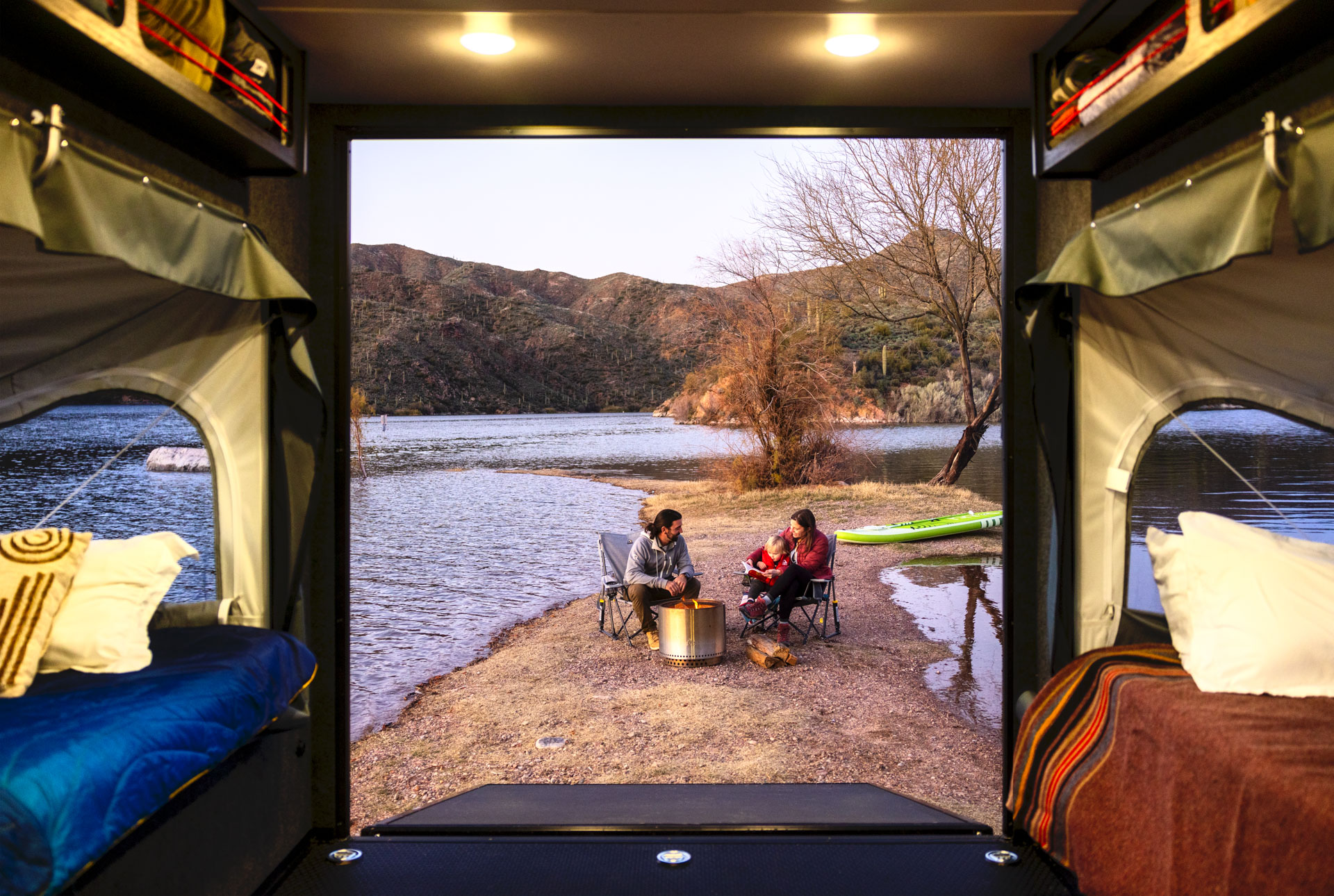 Flyer Discover interior toy hauler