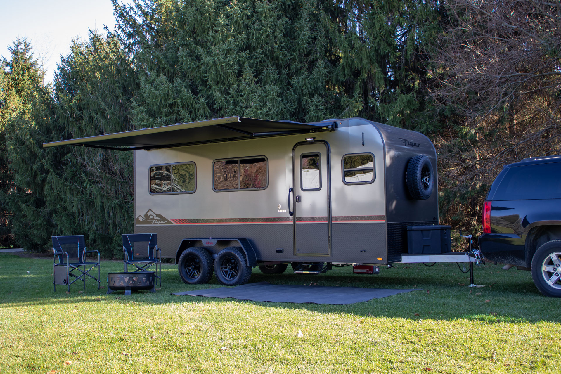 offroad, rugged camping adventure