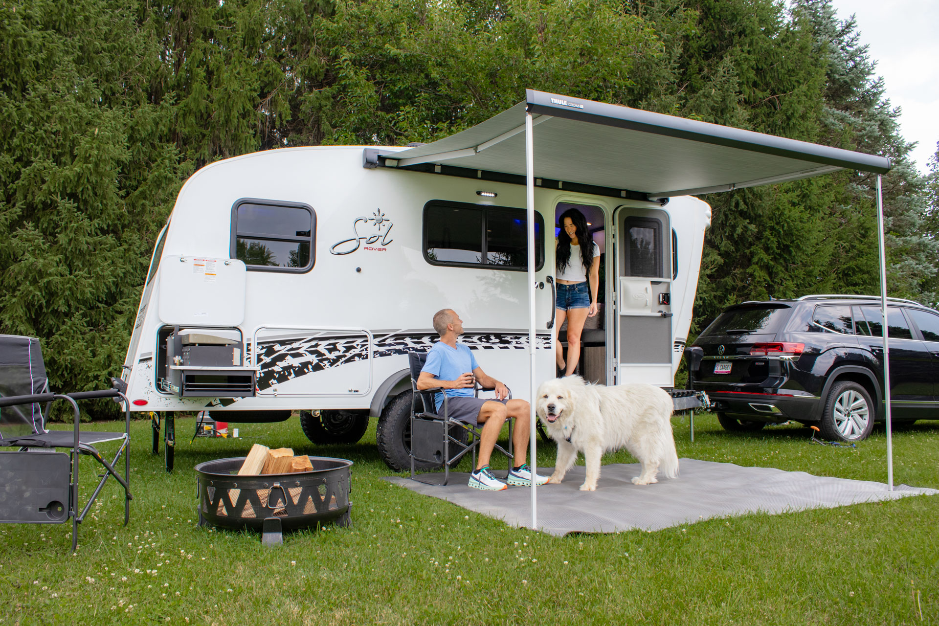 amenities galore, home conveniences camping