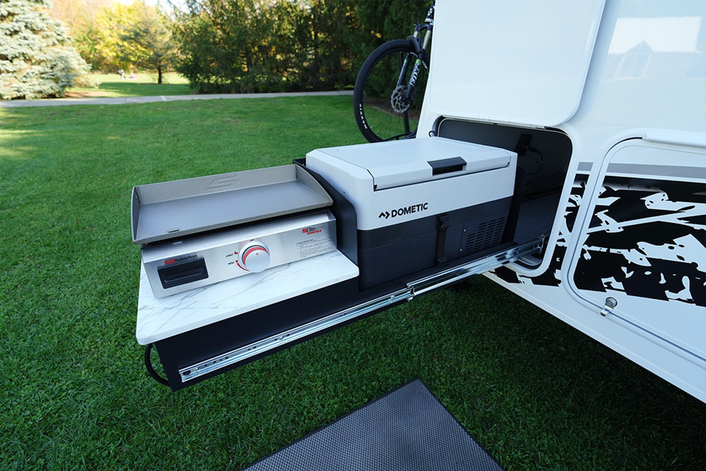 convenient outdoor camping kitchen