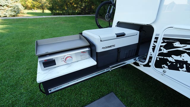 convenient outdoor camping kitchen