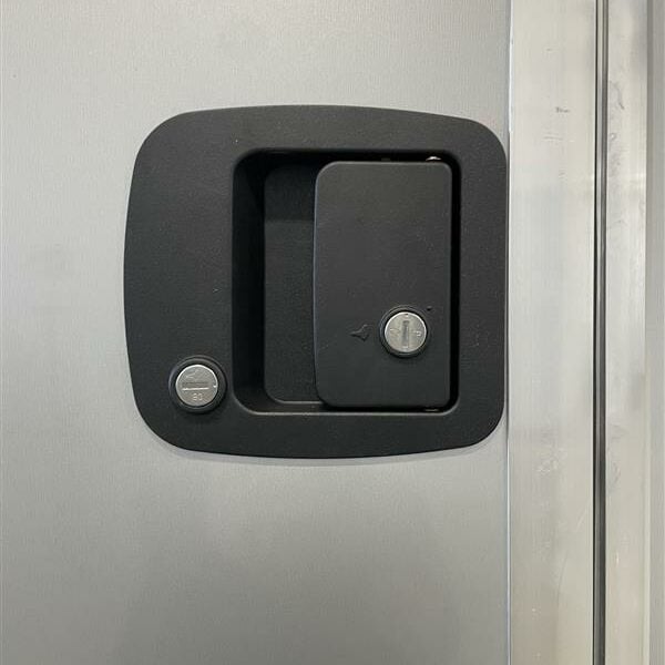 FMVSS Entry door latch with lock and deadbolt - Black