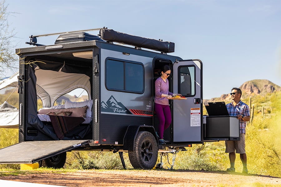 Small Airstream Toy Hauler