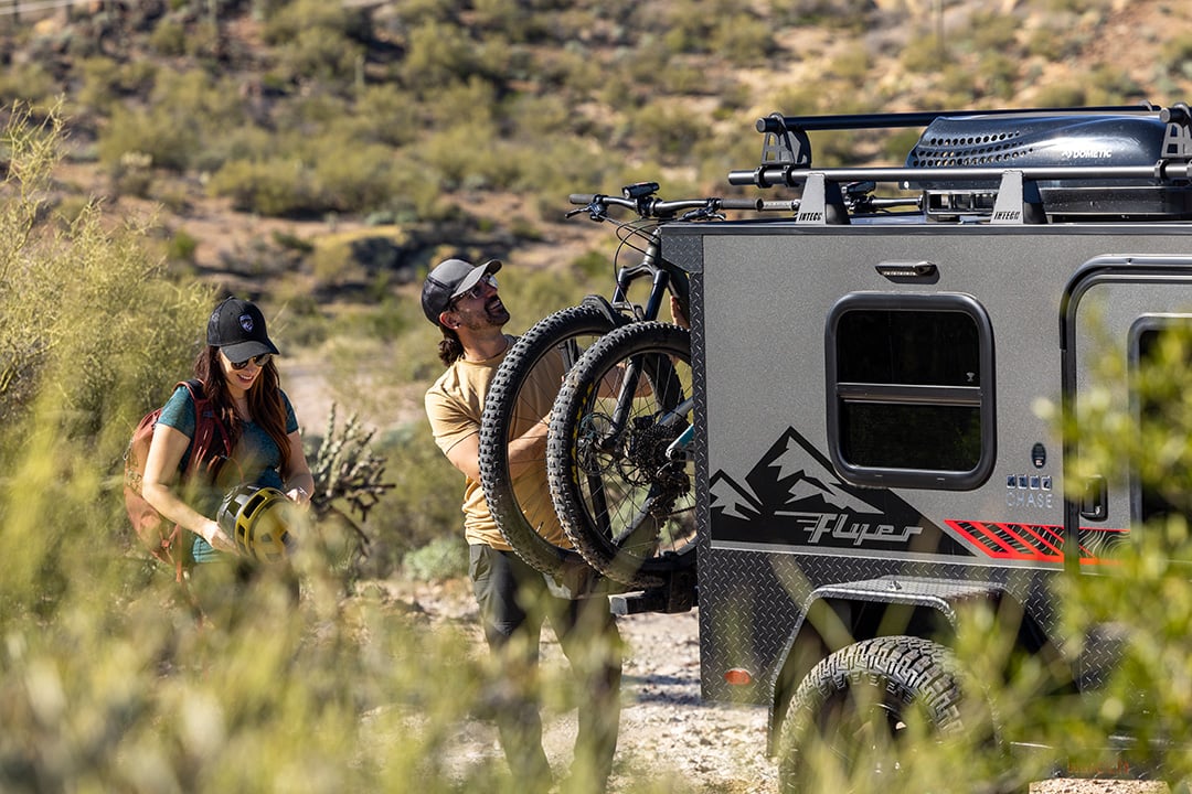 adventure travel trailer bike rack hitch