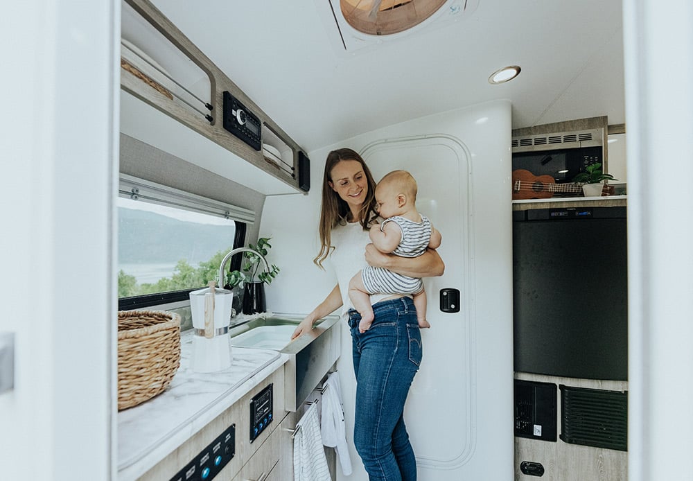 panoramic dinette RV interior